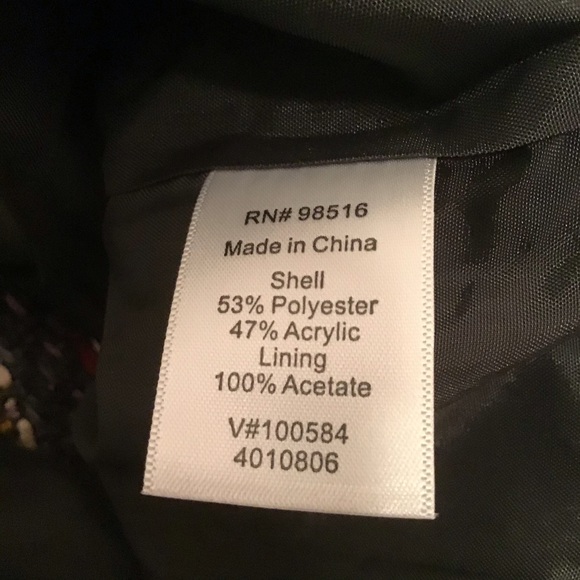 Coldwater Creek Tweed Zip Front Blazer, Size PM - Picture 7 of 8